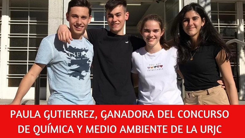 Paula Gutiérrez, primer premio del Concurso de Química, Medio Ambiente y Energía Inteligente de la Universidad Rey Juan Carlos