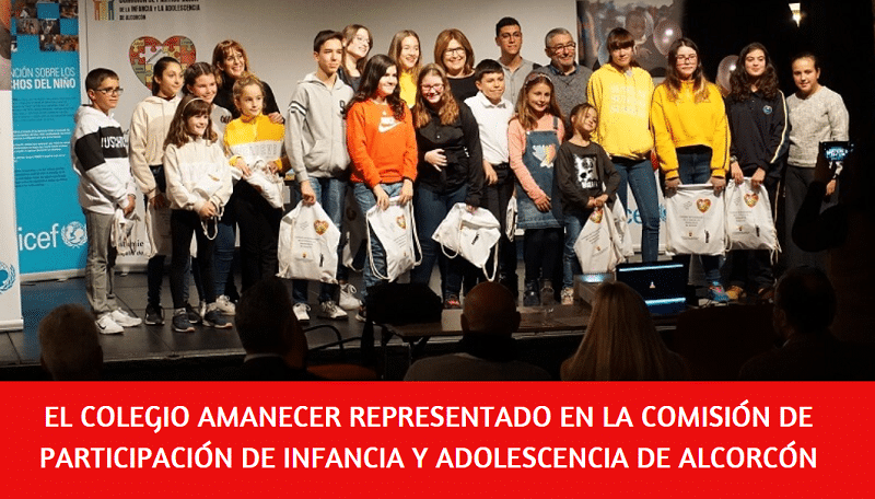 Representación activa en la Comisión de Participación de la Infancia y Adolescencia de Alcorcón
