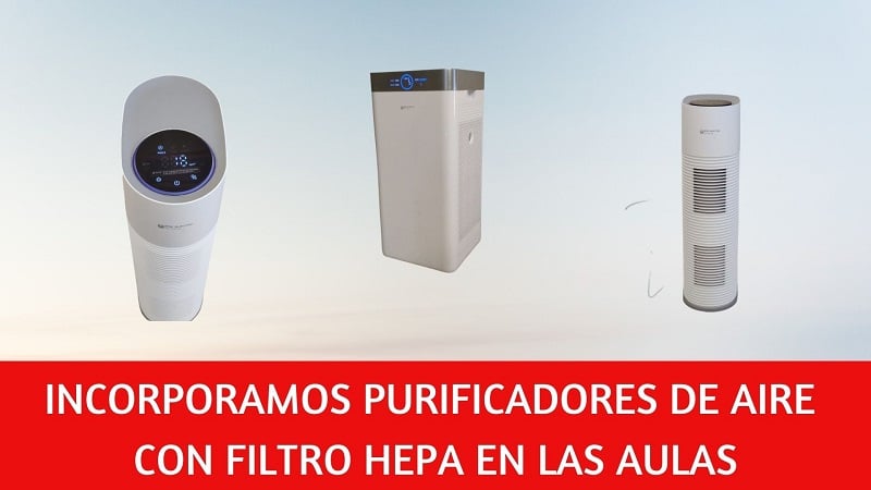 purificadores de aire con filtro HEPA anti covid19