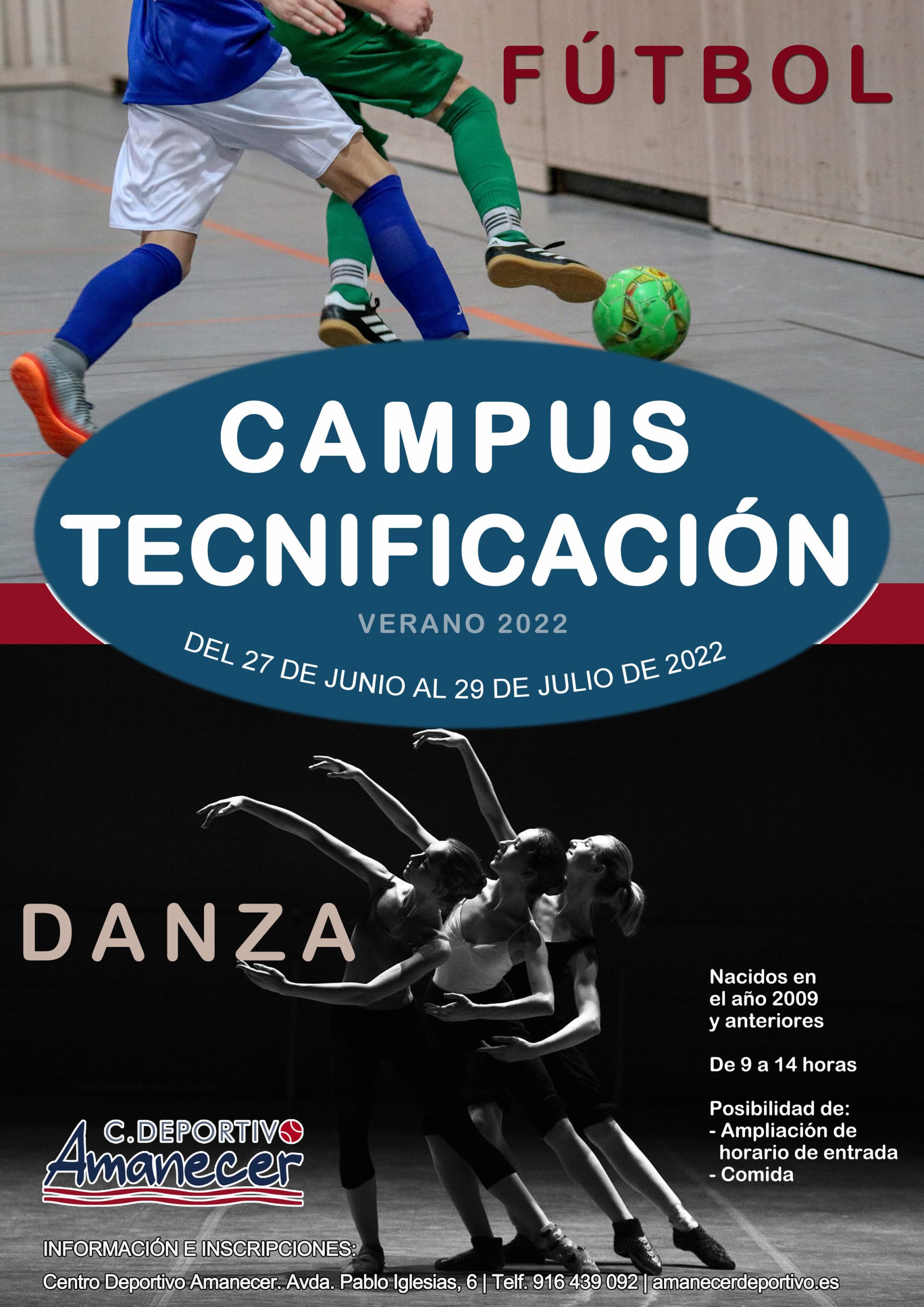 Campamentos verano Alcorcón - Campus tecnificación
