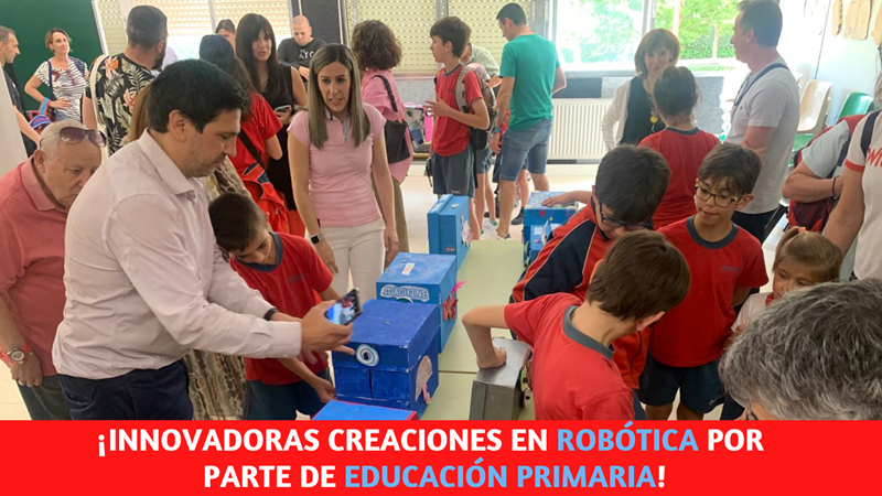 Exposición de robótica en el Colegio Amanecer
