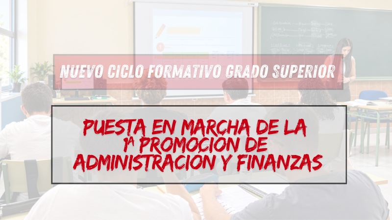 Alumnos del Colegio Amanecer de Alcorcón en el inicio del curso 2026-2027 del nuevo Ciclo Formativo de Grado Superior en Administración y Finanzas.